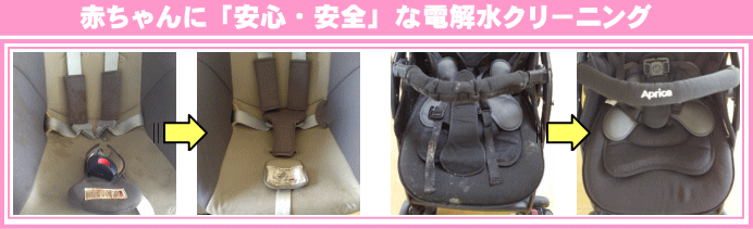 ベビーカー　クリーニング　送料無料！高温洗浄・洗濯・乾燥・しみ抜き