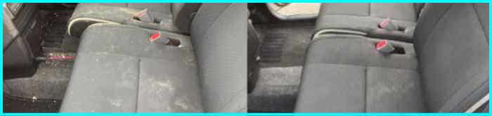 徳島の出張車内クリーニングのビフォーアフタ－